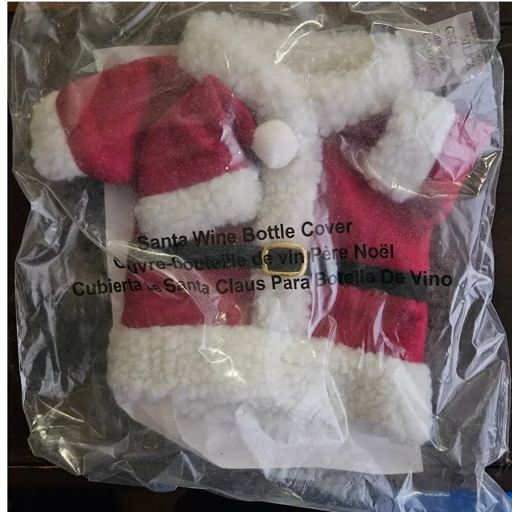 Santa Wine Bottle Cover New in Package